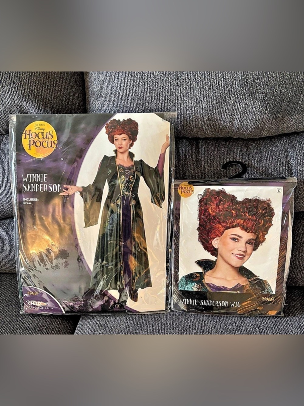 Disney Winifred Sanderson Youth Size XL Costume with Wig